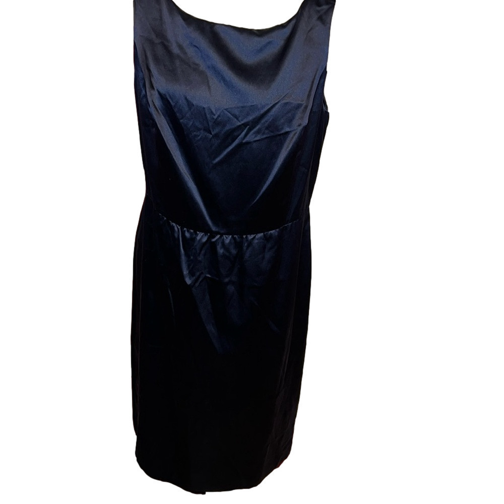 NWT Brooks Brothers 346 Navy Blue Satin Dress Cocktail Black Tie Event 10